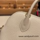 Hermes mini bolide Chevre 10 /Craie Full Handmade 018