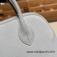 Hermes mini bolide Chevre 7R /Azur Full Handmade 019