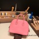 Hermes mini bolide Chevre 1Q/Rose Confetti Full Handmade 022