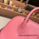 Hermes mini bolide Chevre 1Q/Rose Confetti Full Handmade 022