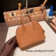 Hermes mini bolide Chevre 37/Gold Full Handmade 024