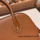 Hermes mini bolide Chevre 37/Gold Full Handmade 024