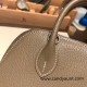 Hermes mini bolide Chevre 8C/ Elephant Grey Full Handmade 026