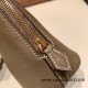 Hermes mini bolide Chevre 8C /Elephant Grey Full Handmade 027