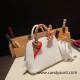 Hermes mini bolide Chevre 4B /Biscuit Full Handmade 029