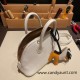 Hermes mini bolide Chevre 4B /Biscuit Full Handmade 030