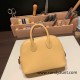 Hermes mini bolide Chevre 1S Foin Full Handmade 031