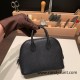 Hermes mini bolide Chevre 89 /Black (Noir) Full Handmade 032