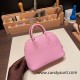 Hermes mini bolide Chevre X9 /Mauve Sylvestre Full Handmade 033