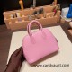 Hermes mini bolide Chevre X9 /Mauve Sylvestre Full Handmade 033