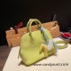 Hermes mini bolide Chevre R9 /Jaune Bourgeon Full Handmade 034