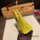 Hermes mini bolide Chevre 9R/Lime Full Handmade 036