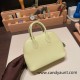 Hermes mini bolide Chevre R9 /Jaune Bourgeon Full Handmade 040