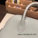 Hermes mini bolide Chevre 80 /Pearl Grey  Full Handmade 045