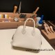 Hermes mini bolide Chevre 10 /Craie Full Handmade 049