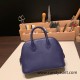 Hermes mini bolide Chevre M3/Blue Encre Full Handmade 050