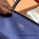 Hermes mini bolide Chevre M3/Blue Encre Full Handmade 050