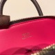 Hermes mini bolide Chevre 0G /Rouge Sellier & Framboise   Full Handmade 052