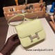 Hermes Constance 19cm Chevre R9 /Jaune Bourgeon 18cm Full Handmade