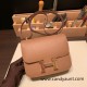 Hermes Constance 19cm Chevre 2J Quebracho Rose Gold Hardware 18cm Full Handmade