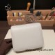 Hermes Constance 19cm swift 80 /Pearl Grey Silver Hardware 18cm Full Handmade