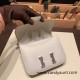 Hermes Constance 19cm swift 80 /Pearl Grey Silver Hardware 18cm Full Handmade