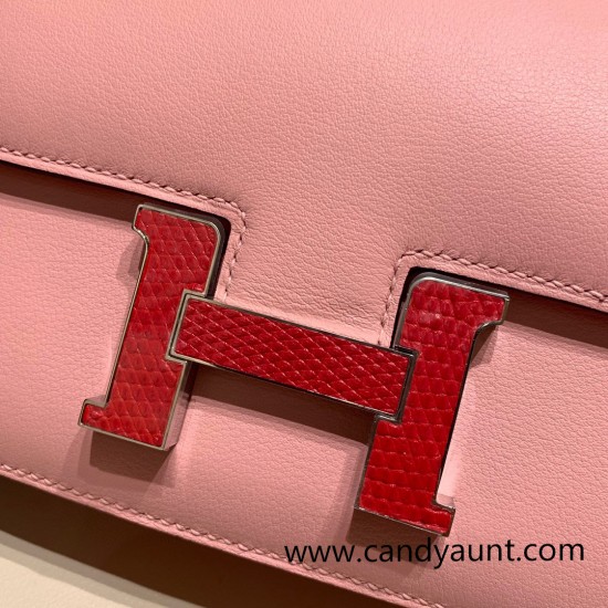 Hermes Constance 19cm swift 3Q /Rose Sakura 18cm Full Handmade