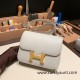 Hermes Constance 19cm swift 80 /Pearl Grey  Gold Hardware 18cm Full Handmade