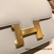 Hermes Constance 19cm swift 80 /Pearl Grey  Gold Hardware 18cm Full Handmade