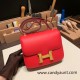 Hermes Constance 19cm swift S3/Rouge Cœur& 37/Gold Gold Hardware 18cm Full Handmade