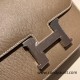 Hermes Constance 19cm Epsom 18 /Étoupe Grey Silver Hardware 18cm Full Handmade