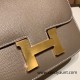 Hermes Constance 19cm Epsom 18/Étoupe Grey Gold Hardware 18cm Full Handmade