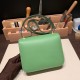 Hermes Constance 19cm Epsom 3I /Vert Criquet Gold Hardware 18cm Full Handmade