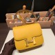 Hermes Constance 19cm Epsom 7R/ Azur Gold Hardware 18cm Full Handmade