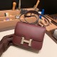 Hermes Constance 19cm Epsom F5 /Bourgogne & 57/ Bordeaux Silver Hardware 18cm Full Handmade