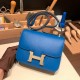 Hermes Constance 19cm Epsom 7P /Blue de Presse Gold Hardware 18cm Full Handmade