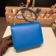 Hermes Constance 19cm Epsom 7P /Blue de Presse Gold Hardware 18cm Full Handmade