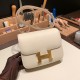 Hermes Constance 19cm Epsom 10/ Craie Gold Hardware   18cm Full Handmade