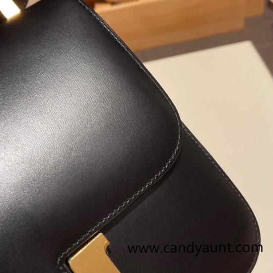 Hermes Constance 24cm box 89 /Black (Noir) Gold Hardware 1