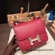 Hermes Constance 24cm swift K1 /Rouge Grenat  Silver Hardware 3