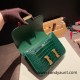 Hermes Constance 24cm Shiny Alligator Crocodile 67 /Vert Fonce Gold Hardware 5