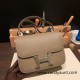 Hermes Constance 24cm epsom18 Étoupe Grey Silver Hardware 18