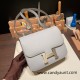 Hermes Constance 24cm Epsom 8U/ Blue Glacier Silver Hardware 20