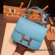 Hermes Constance 24cm epsom P3 /Blue du Nord  Silver Hardware 21