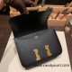 Hermes Constance 24cm epsom89 /Black (Noir) Gold Hardware 22