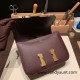 Hermes Constance 24cm Epsom 0G /Rouge Sellier Gold Hardware 24