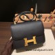 Hermes Constance 24cm Epsom 89 /Black (Noir) Gold Hardware 33