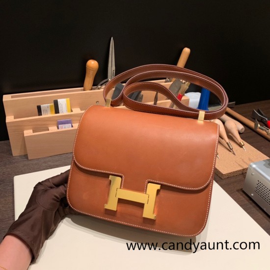 Hermes Constance 24cm lizard 8F/Etain Gold Hardware 37