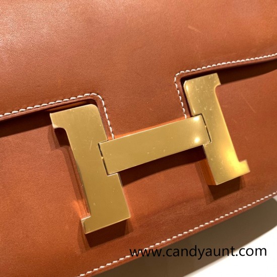 Hermes Constance 24cm lizard 8F/Etain Gold Hardware 37