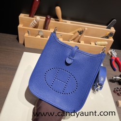 HERMES TPM Mini Evelyn Clemence 7T/ Blue Electric